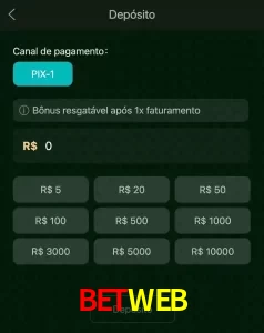 deposits BETWEB